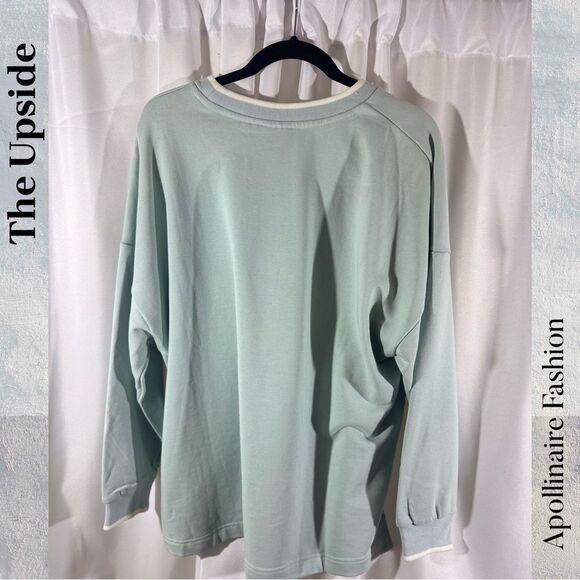 The Upside Austin Crew Neck in Light Blue Sweatshirt Medium New - Picture 7 of 8
